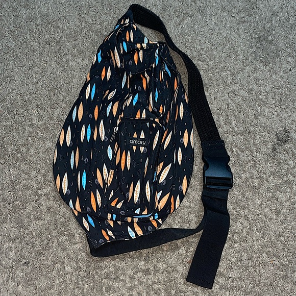 ambry Handbags - Ambry rope black leaf Slingback bag